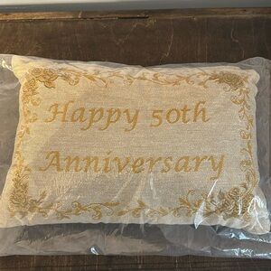 New happy 50th Anniversary pillow
